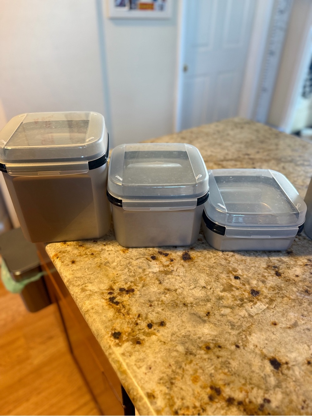 Set of 3 Tupperware Modular Mares w Flip Tops